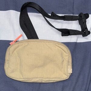 Lululemon Athletica Tan Belt Bag with Adjustable Strap